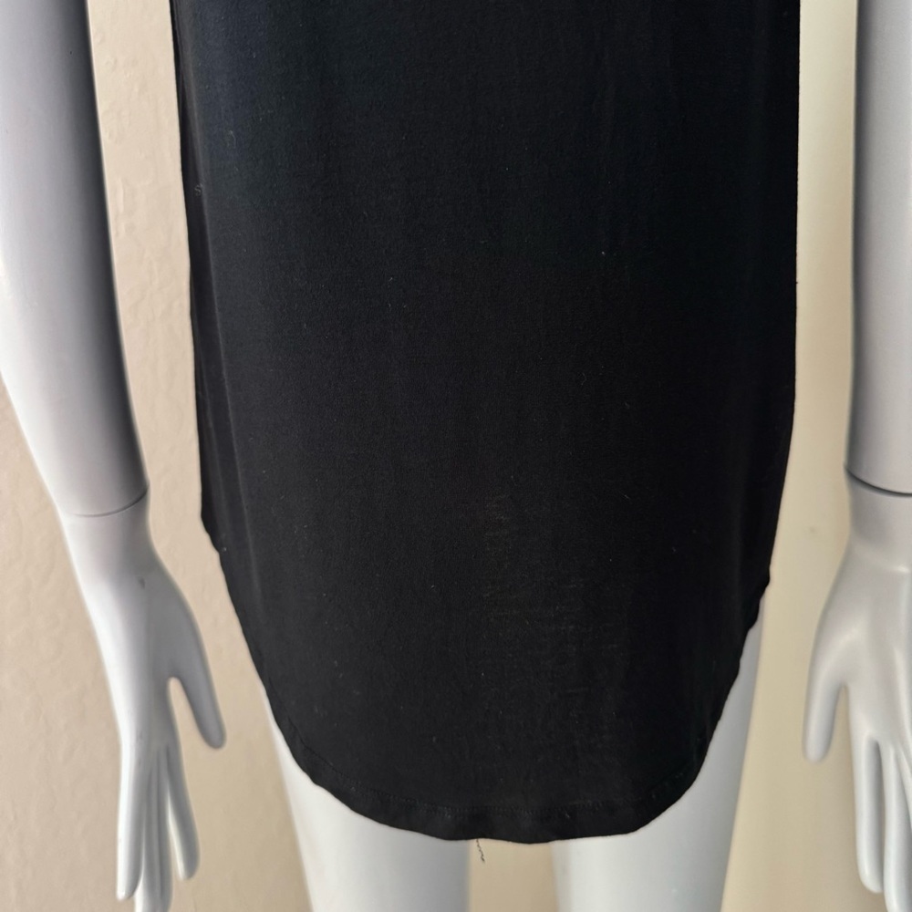 VINCE Black Jersey Tank Top Scoop Neck Modal Sleeveless Size Small - Picture 11 of 15